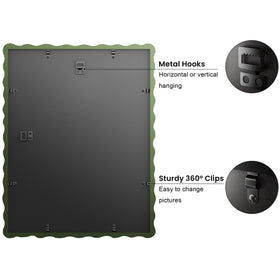 THKRLOF back of frame with rotating snaps for easy photo swap