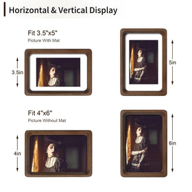 THKRLOF 4x6 frame with tempered glass for clear, safe viewing of memories.