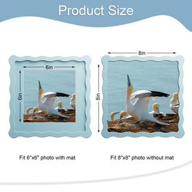 THKRLOF 8x8 frame side with mat demonstrating layered display option