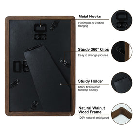 THKRLOF frame shown on wall or tabletop, highlighting flexible display options.