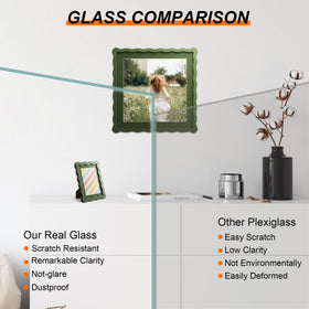 THKRLOF picture frame mat-8x8-setup shows 8x8 display with mat for organized memories