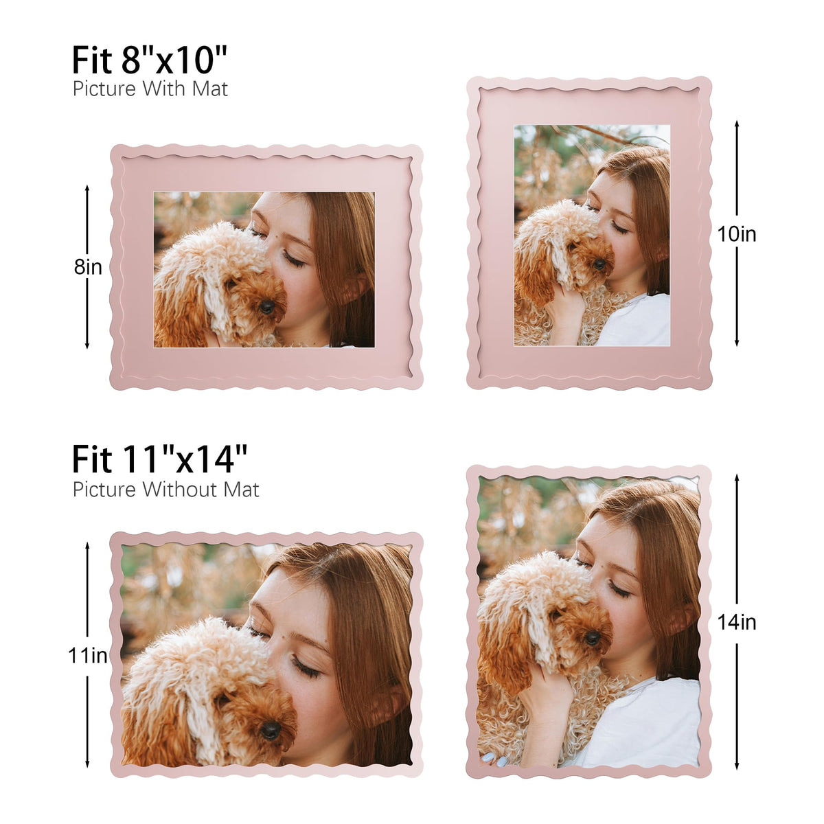 Pink MDF frame by THKRLOF with real glass protection for memories.