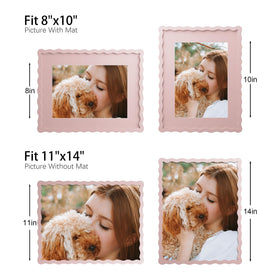 Pink MDF frame by THKRLOF with real glass protection for memories.