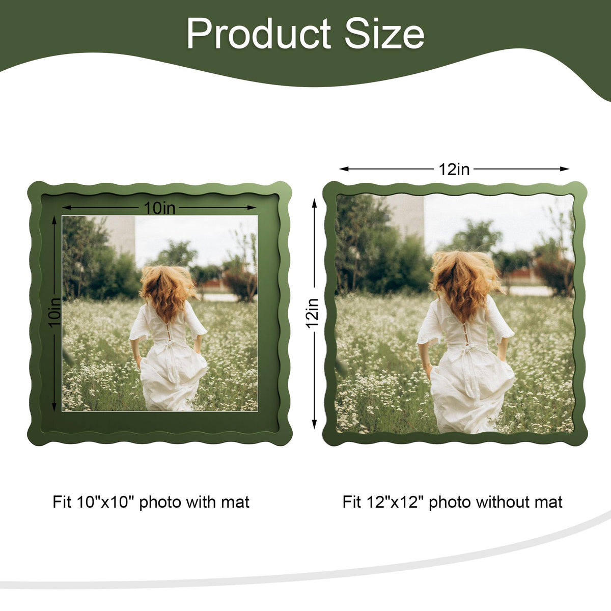 THKRLOF wall-hanging setup in green for easy photo showcase on the wall.