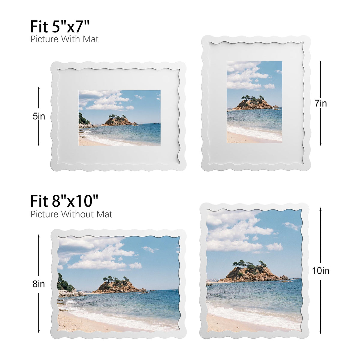 THKRLOF frame supports vertical or horizontal hanging and tabletop display