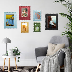 THKRLOF wooden MDF frame in red adds contemporary warmth