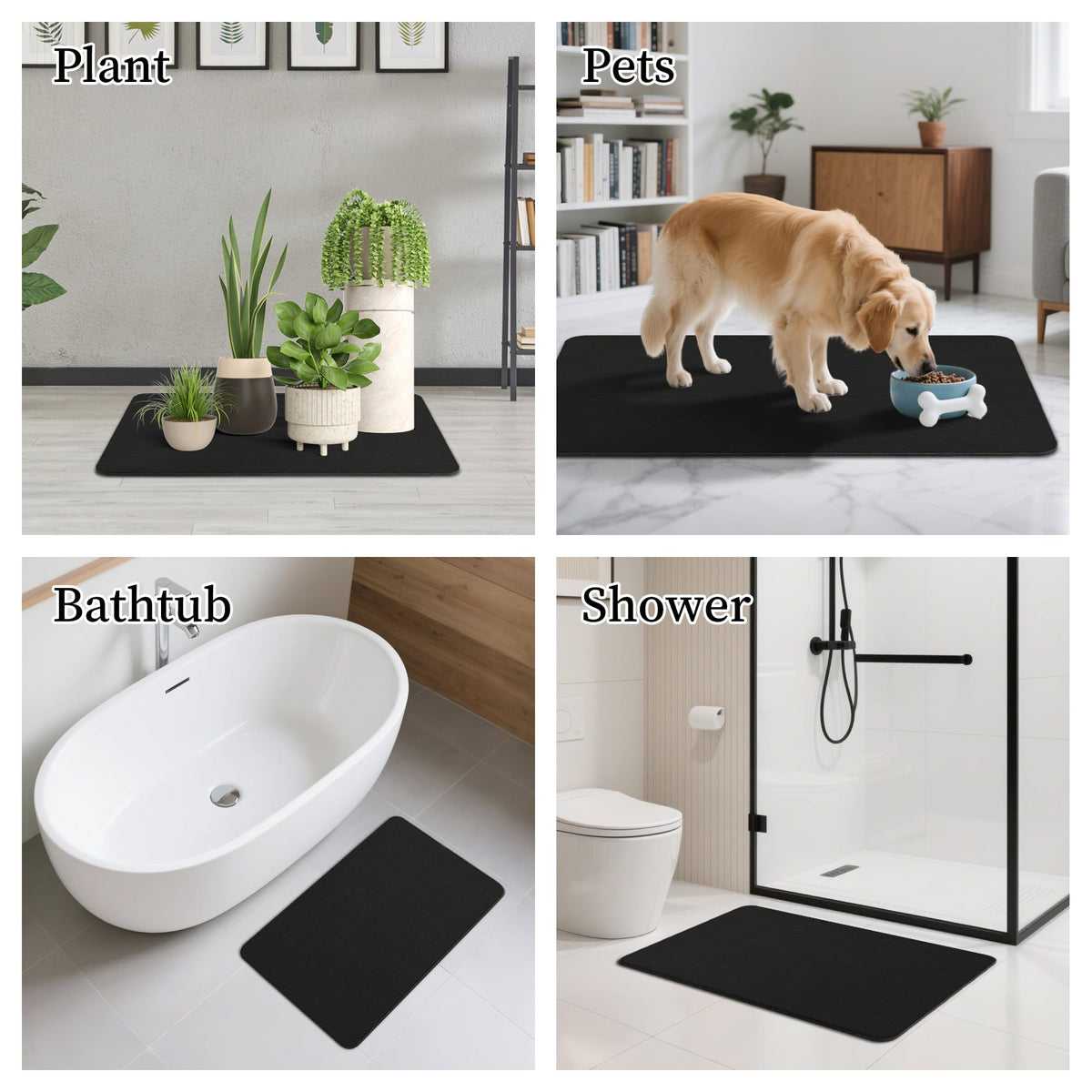 THMINS diatomaceous earth mat blends style and function