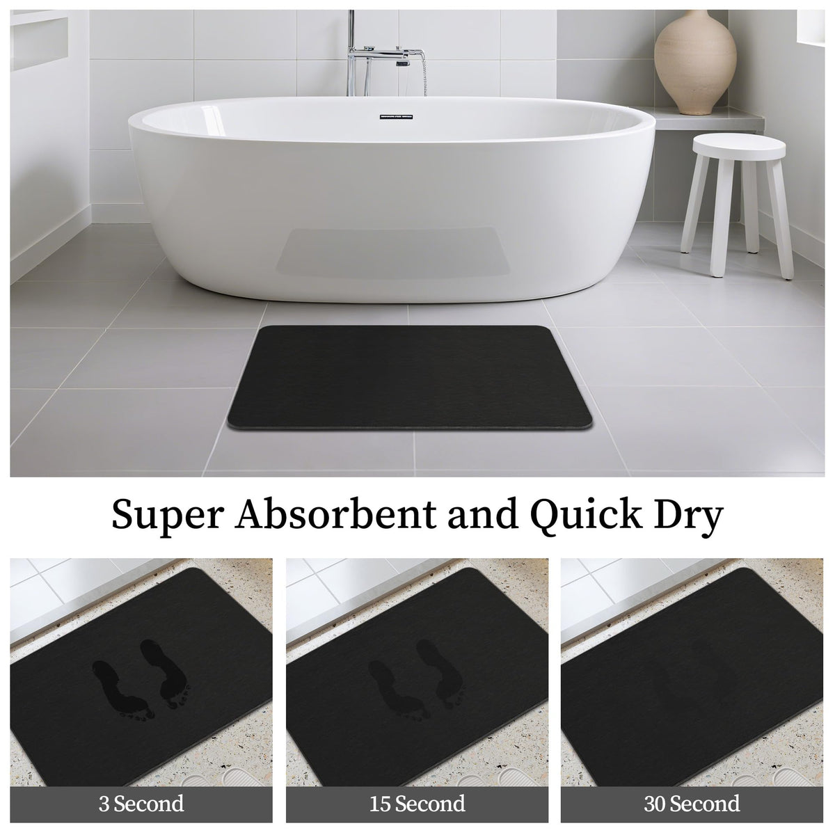 THMINS large stone mat with modern, durable design