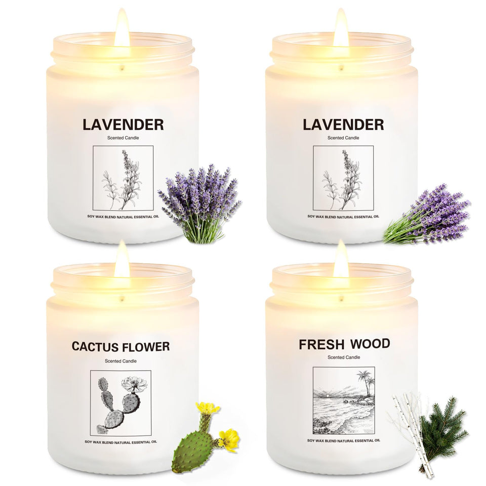 THORNWOLF 4-pack scented candles gift set for home ambiance and gifting.
