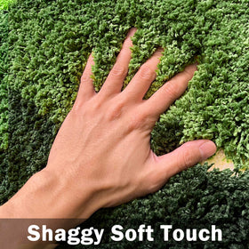 THRILRUG machine washable moss mat cleans easily, keeping bathrooms tidy.