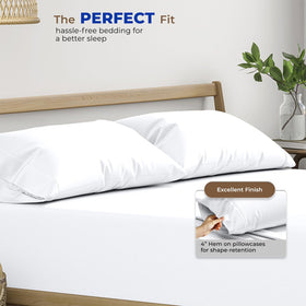 THREAD SPREAD king-size pillow case envelope closure, easy on/off and secure fit.