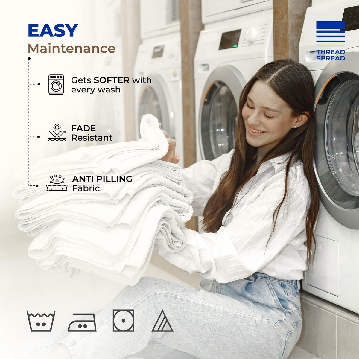 OEKO-TEX Standard 100 certified Thread Spread fabric for chemical-free sleep.