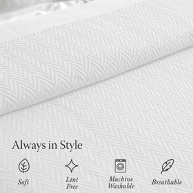 Threadmill cozy 90x92 queen blanket folded for storage and easy stacking.
