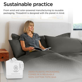 Threadmill eco certifications and OEKO-TEX indicate responsible luxury manufacturing