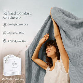 Threadmill gift-ready blanket with satisfaction guarantee for thoughtful gifting