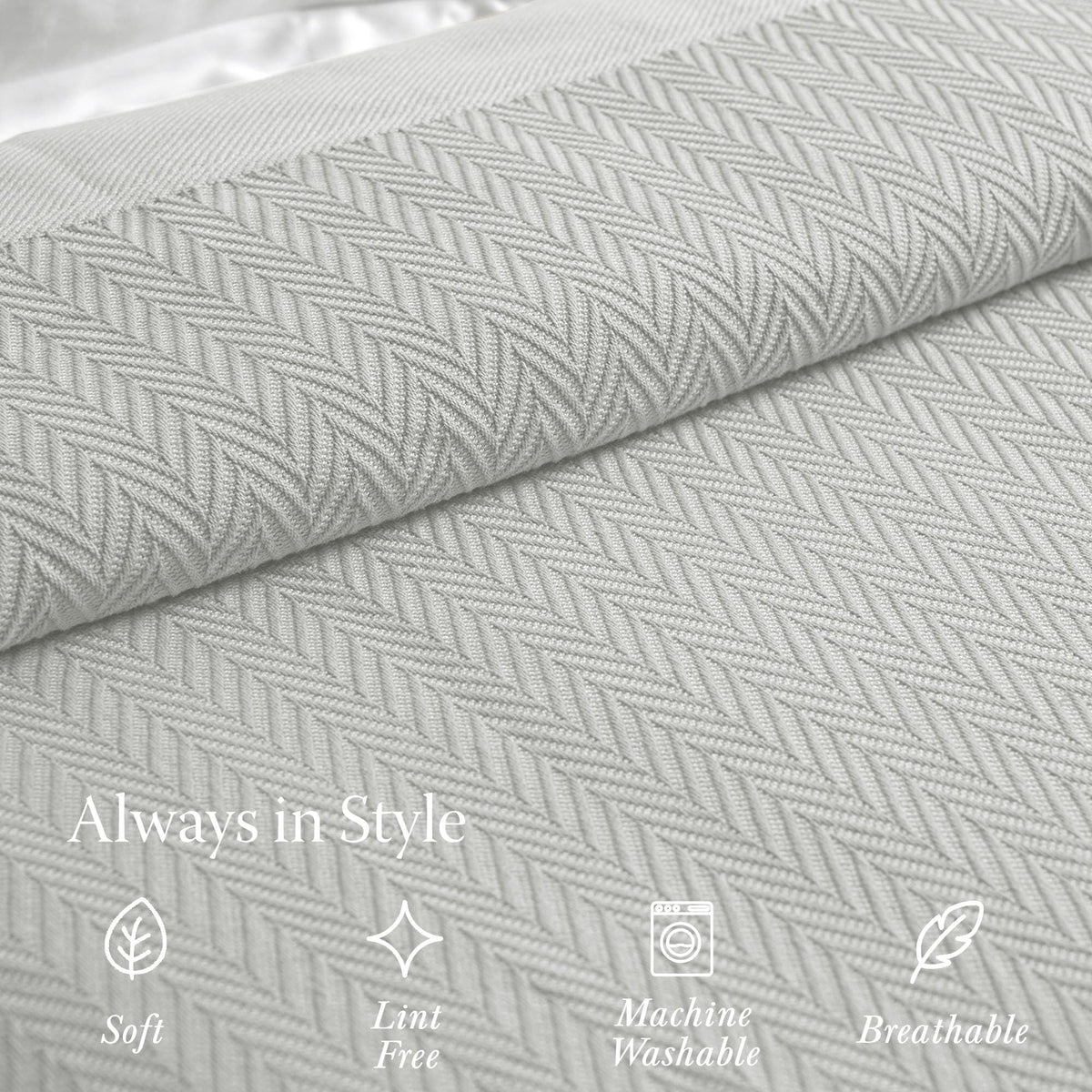 Threadmill blanket draped on a couch highlights versatile home use and style