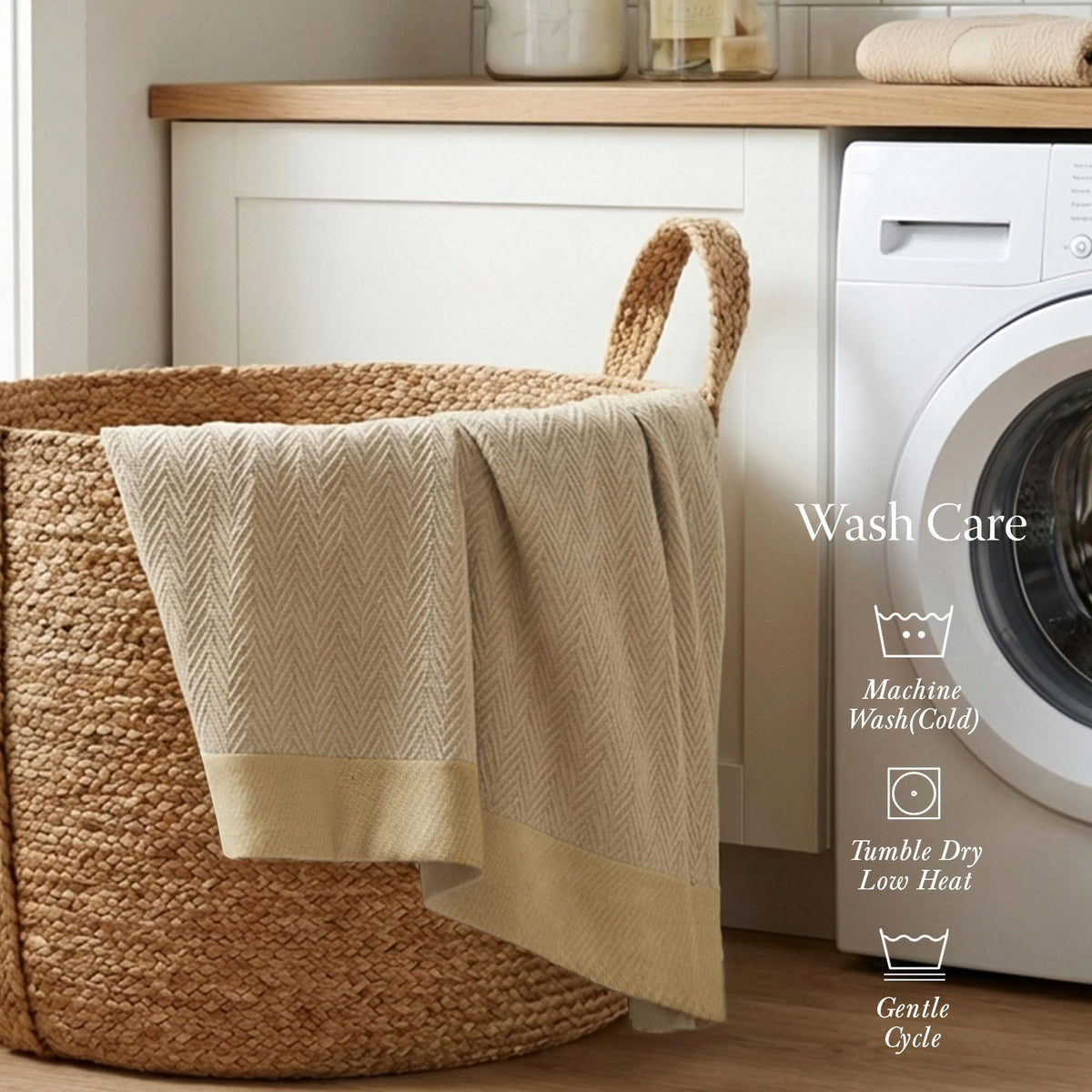 Threadmill machine-washable blanket offers easy care and long-lasting softness