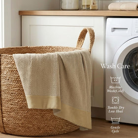 Threadmill machine-washable blanket offers easy care and long-lasting softness