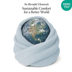 Threadmill blanket close-up shows plush texture and premium fibers for comfort.