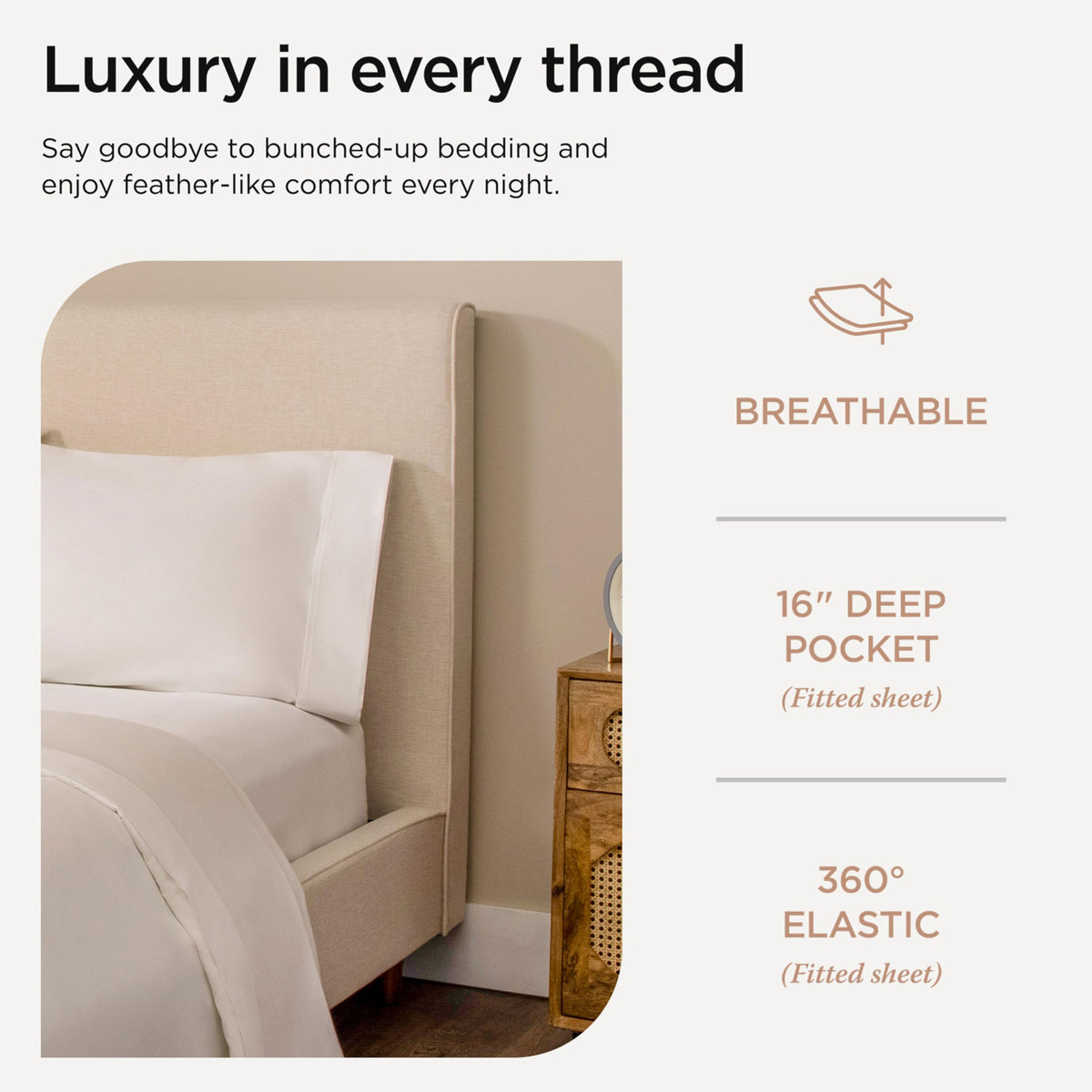Threadmill sateen weave delivers breathable, cooling feel
