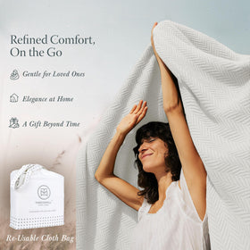 Threadmill versatile all-season blanket suits car, couch, or bedroom decor.