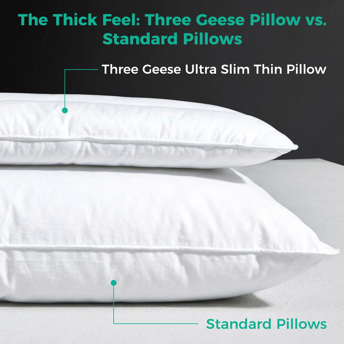 Three Geese 100% cotton cover close-up highlighting soft breathable fabric