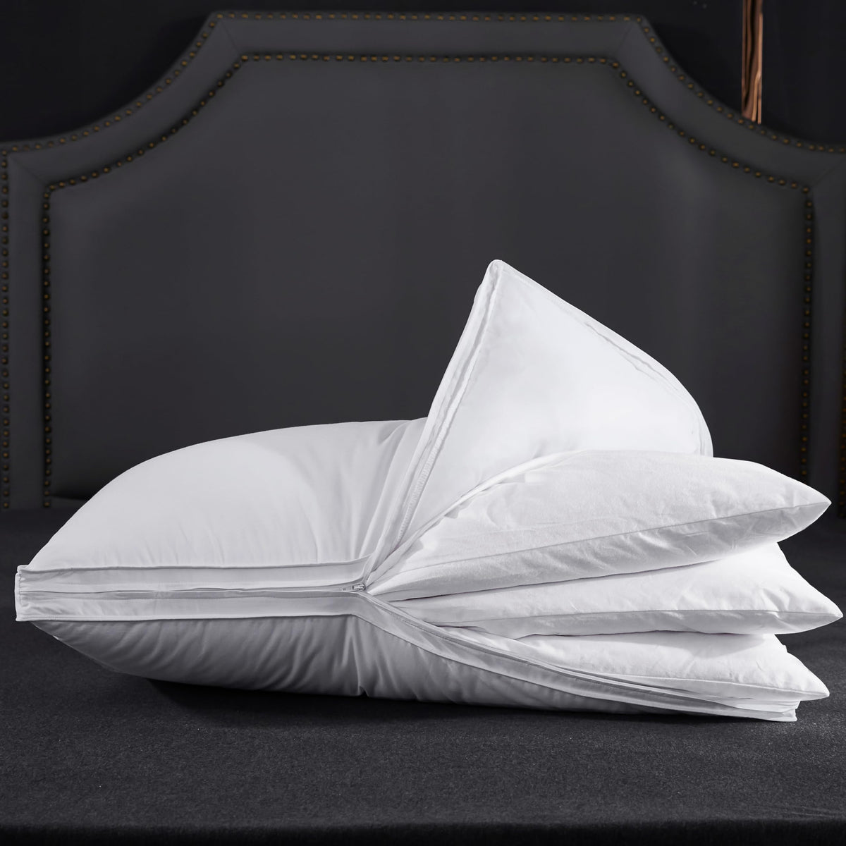 Three Geese adjustable pillow outer cover in breathable cotton for comfort