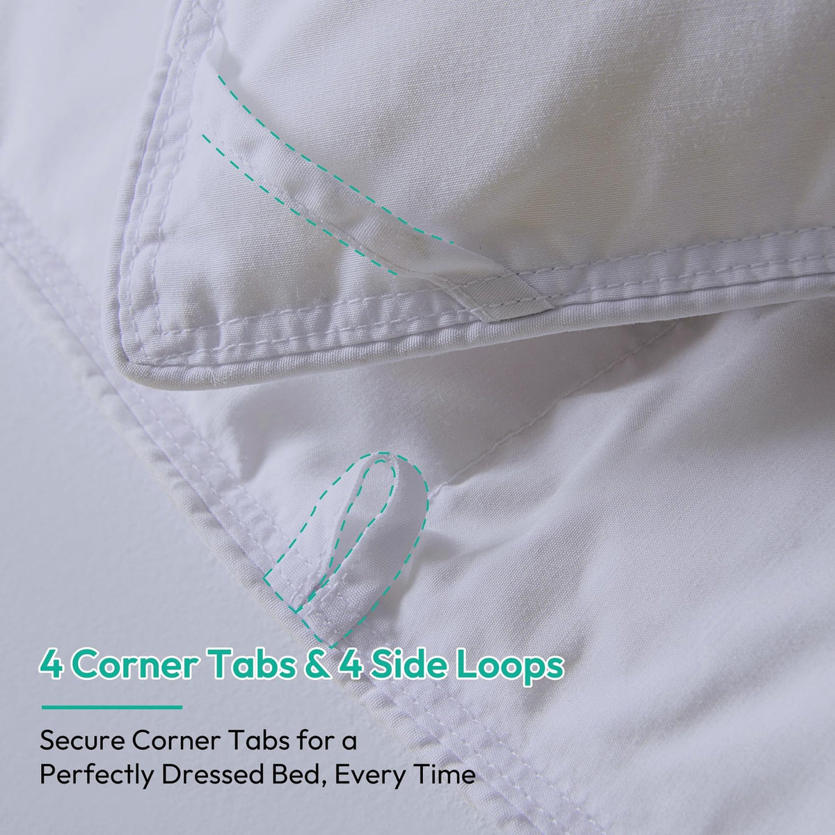 Three Geese all-season warmth bed look showcases cozy comfort year-round.