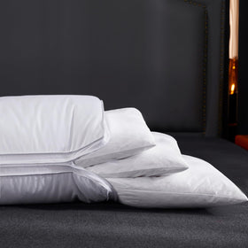 Three Geese assembly-ready pillow set for personalized height and firmness