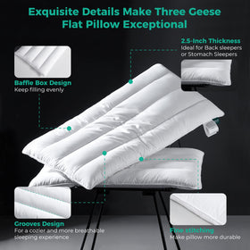 Three Geese easy-care washable pillow for convenient maintenance