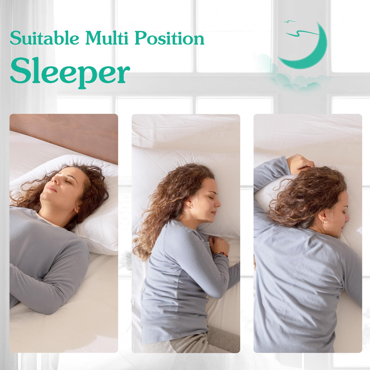 Three Geese outer cotton batting chambers provide cuddly cushioning