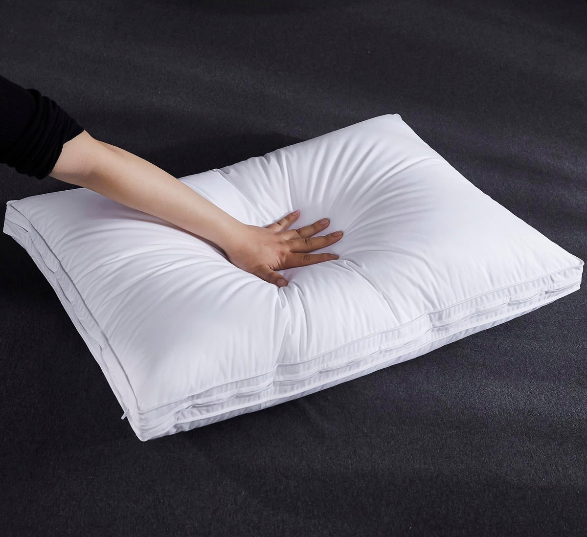 Three Geese pillow suited for side, back, and stomach sleepers