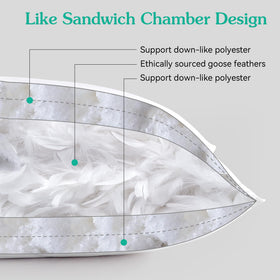 Three Geese vacuum packaging keeps pillow compact until loft returns