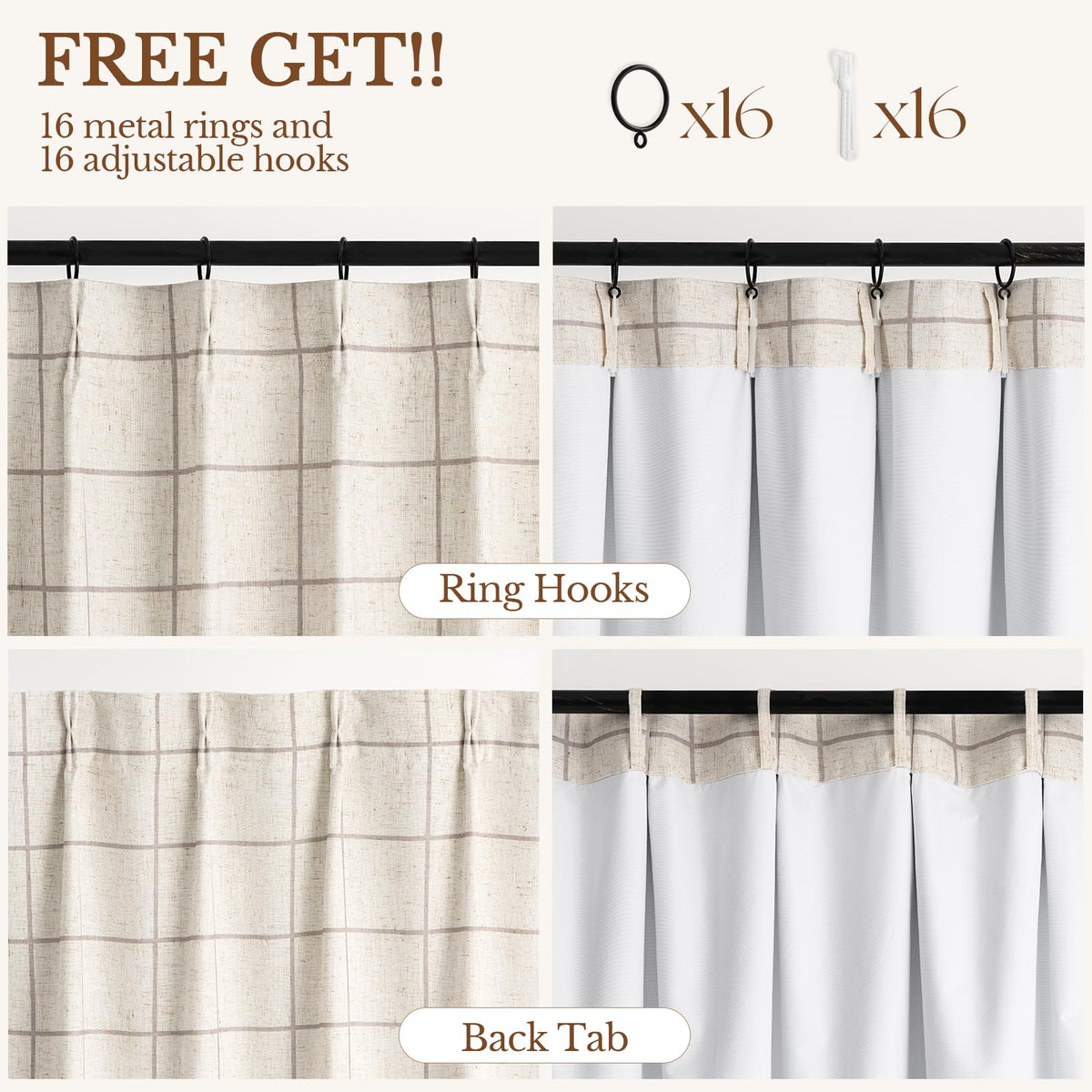 Three Girls blackout double-layer curtains block light and reduce noise for better sleep