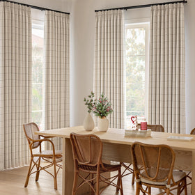 Three Girls buffalo plaid curtains add cozy charm for rustic or modern decor