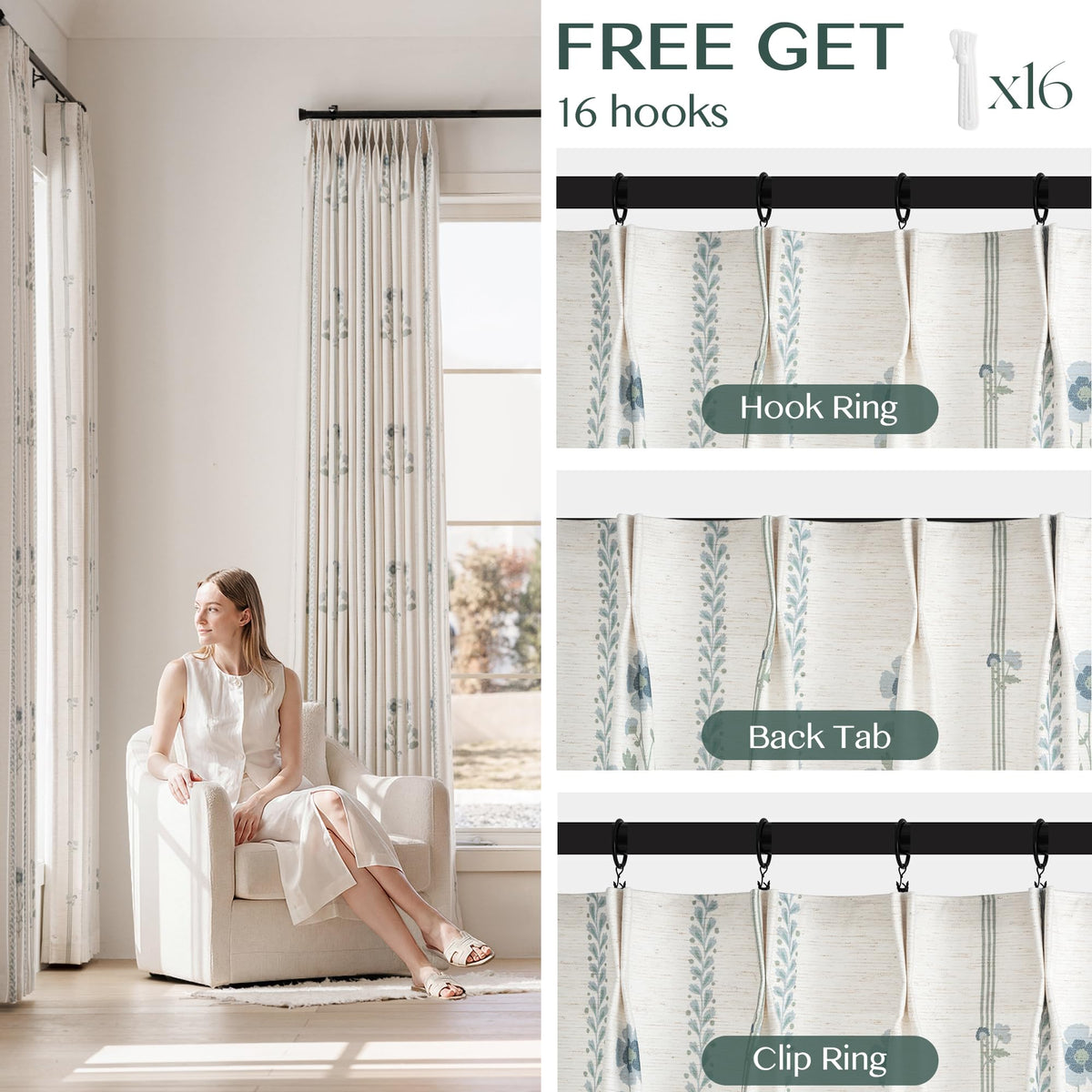 Three Girls curtains resist fading and maintain shape after many washes