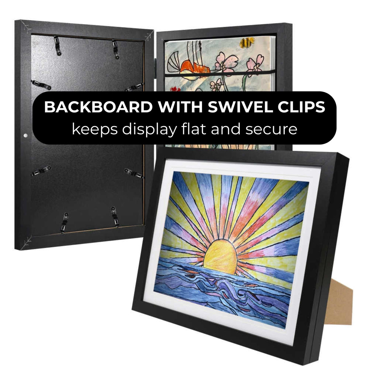 Three Orchids double mats showcase kid art with multi-display options
