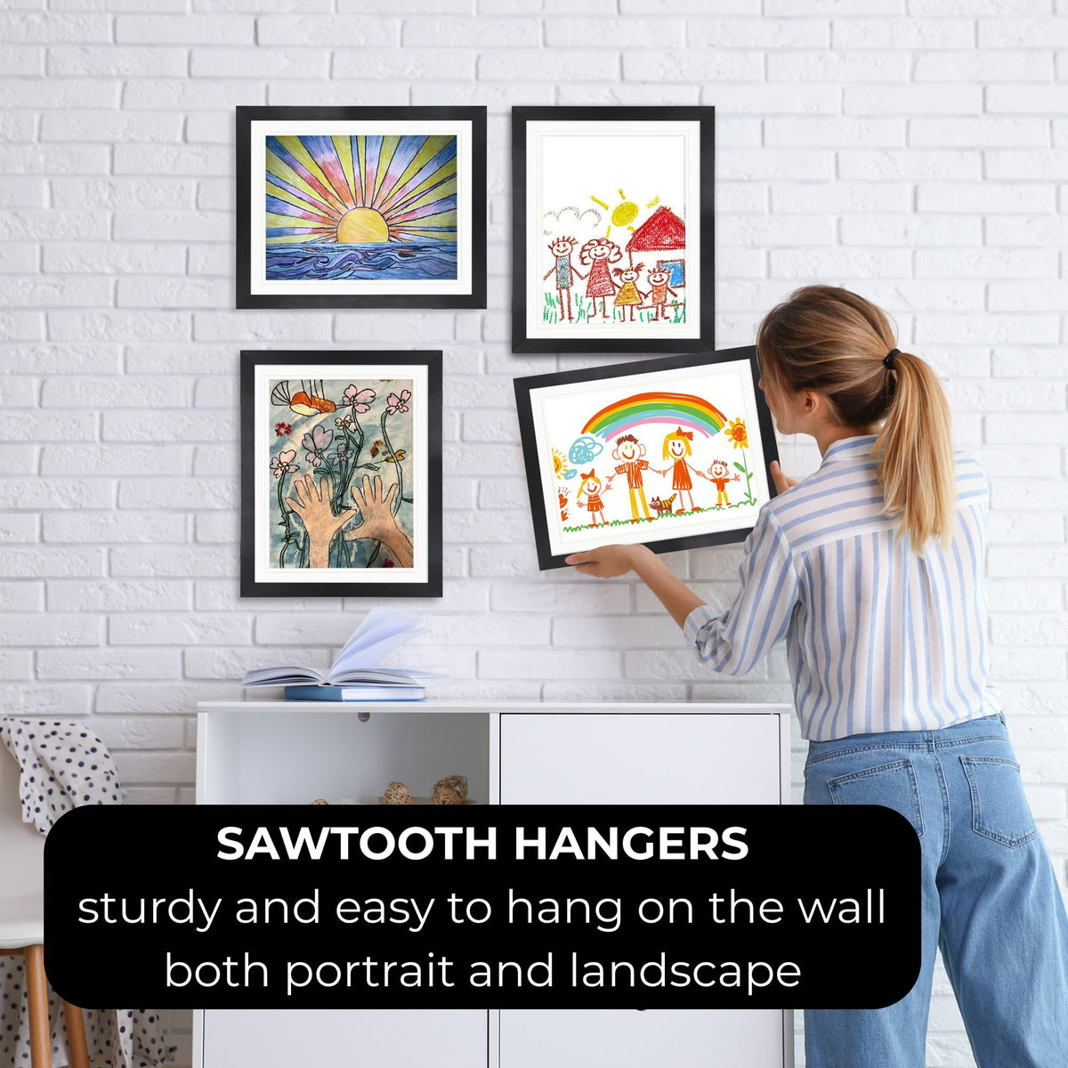 Three Orchids magnetic frame opens like a book for fast swaps