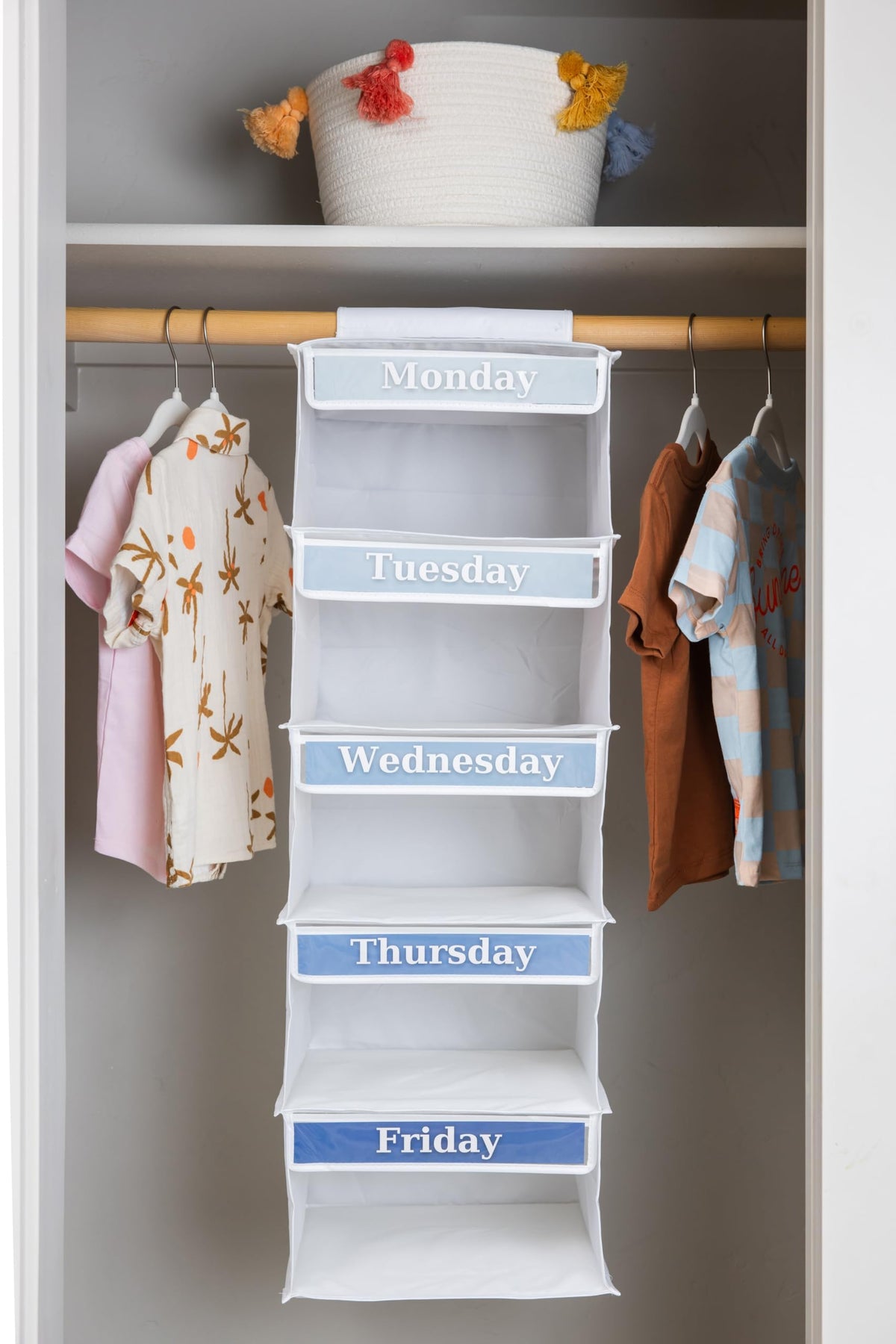Three Sweet Peas Co stress-free school mornings with preplanned outfits.