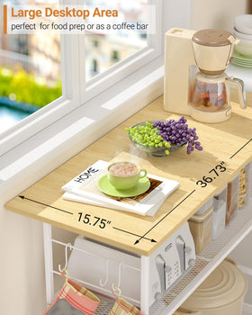 ThreeHio kitchen island adjustable leveling feet for stable placement