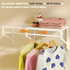 ThreeHio adjustable design adapts to walk-in or compact closets.