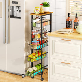 ThreeHio metal wire baskets closeup emphasizes breathable storage and ventilation.