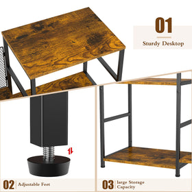 ThreeHio record player stand three-tier right side storage for quick album selection