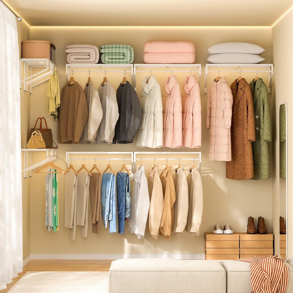 ThreeHio wall-mounted unit adds organized storage to laundry rooms.
