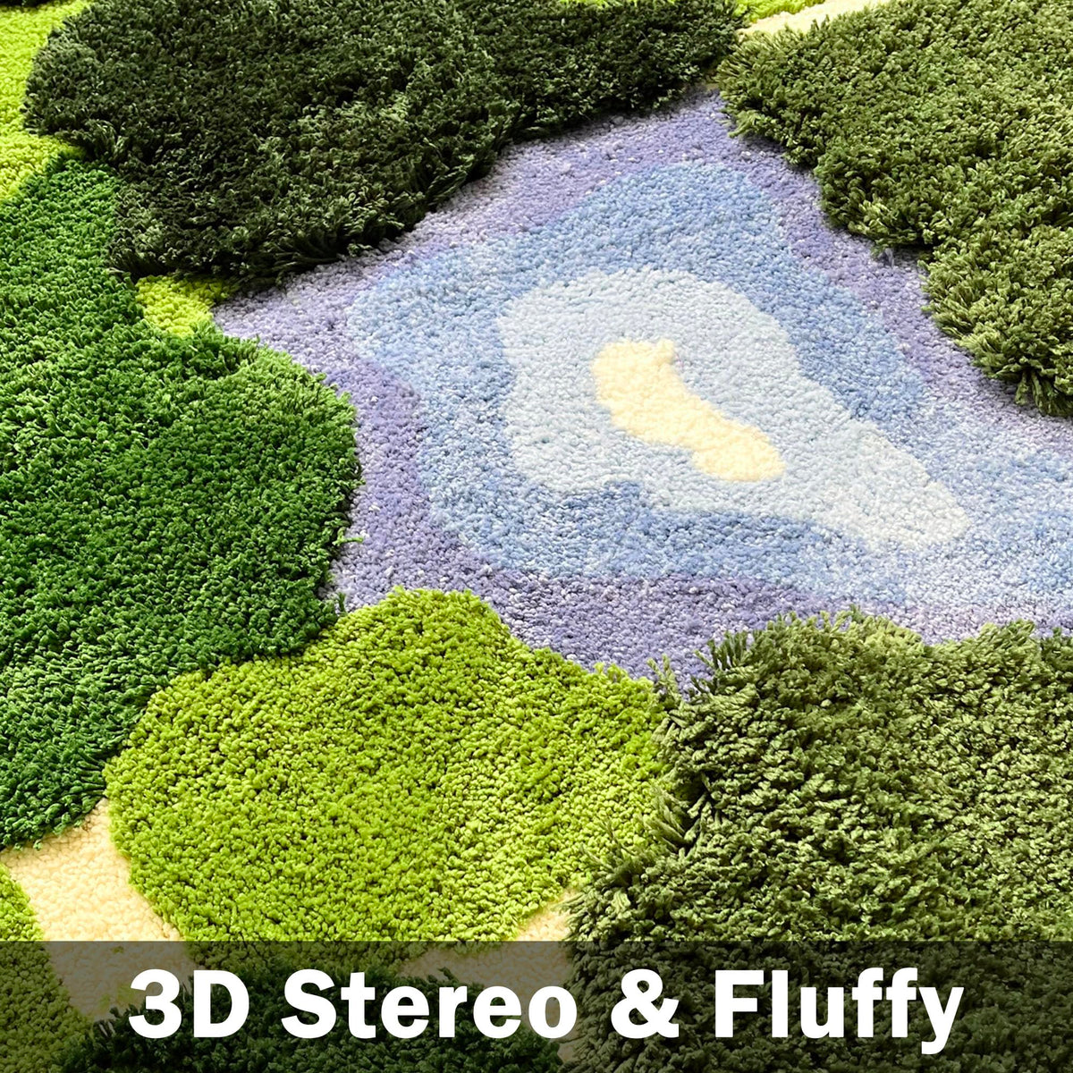 THRILRUG soft absorbent moss mat soaks drips quickly, protecting floors.