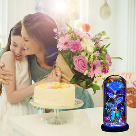 Thrjia packaged rose dome gift-ready presentation.