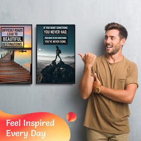 Throwback Traits modern office decor fits standard frames and styles