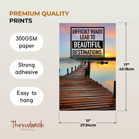 Throwback Traits office wall art with uplifting affirmations for focus