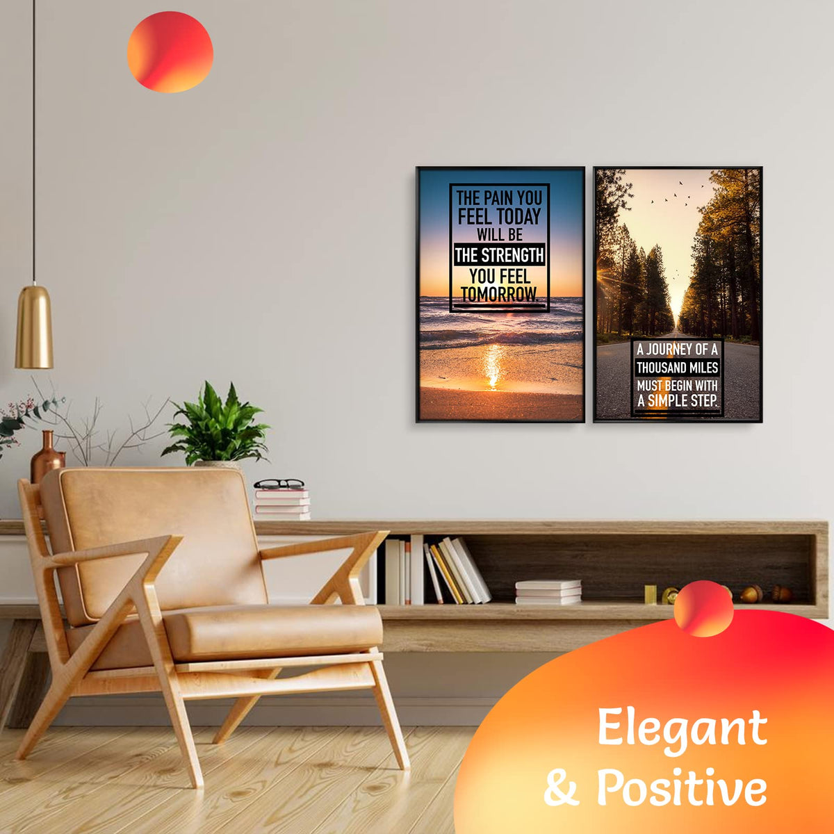 Throwback Traits positive quotes wall art helps create a productive study space