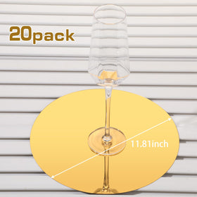 Thyle gold round mirror creates wall décor that catches light beautifully.